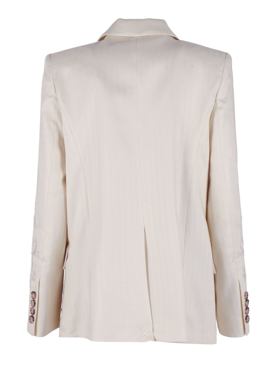 Ermanno Scervino Double Breasted Embroidered Blazer Wit