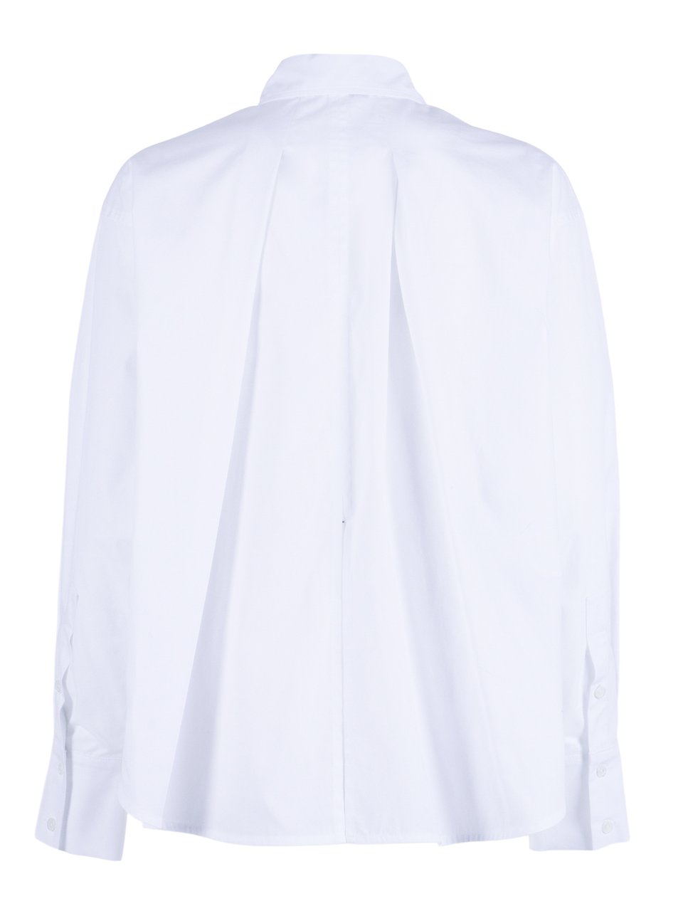 Ermanno Scervino White Embroidered Pleated Shirt Wit