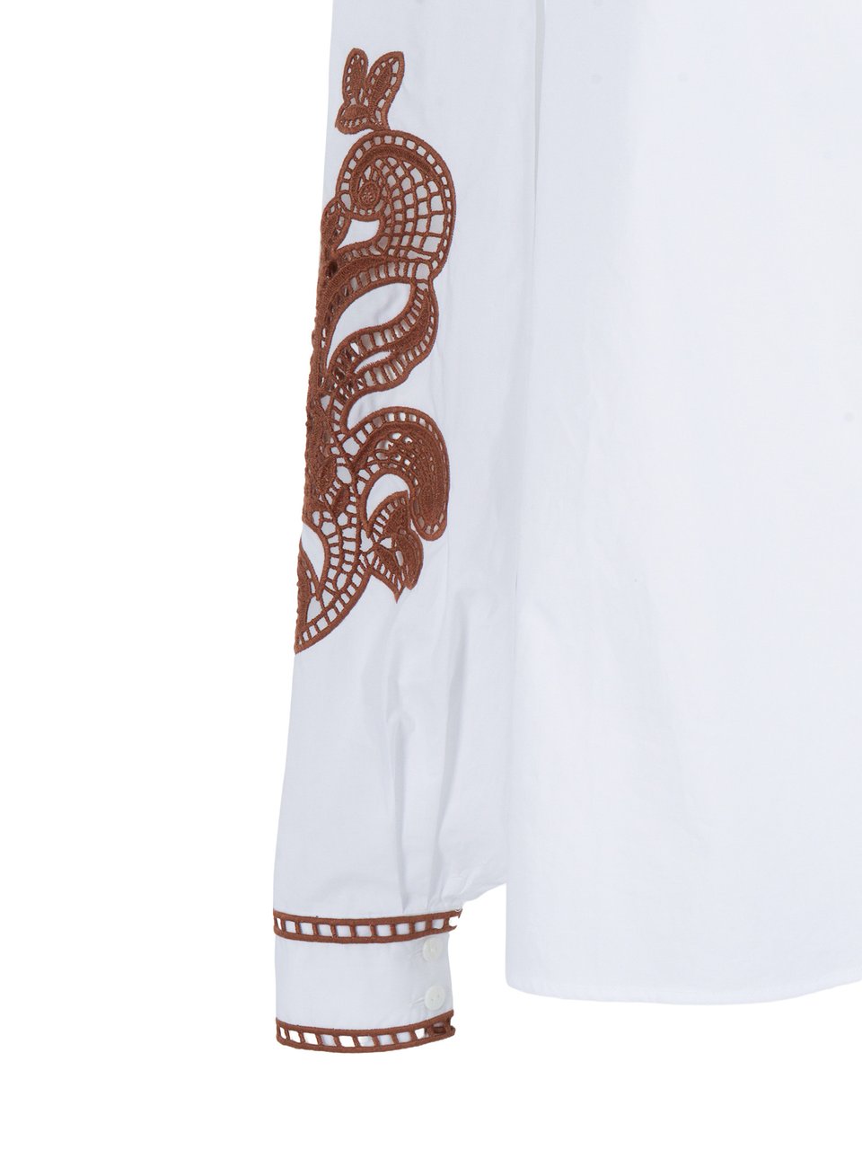 Ermanno Scervino Loose Fit Lace Blouse Wit
