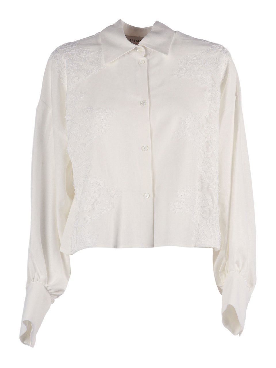 Ermanno Scervino Classic Long Sleeve Casual Shirt Wit