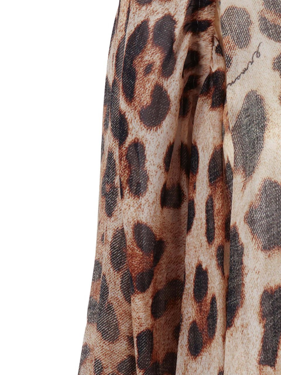Ermanno Scervino Leopard Print Puff Blouse Roze