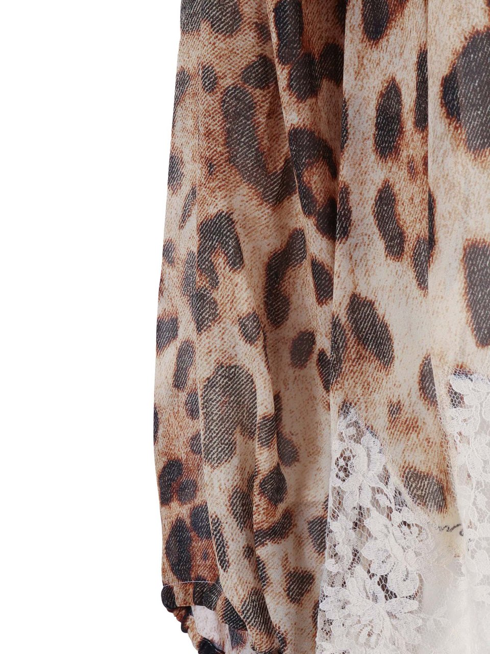 Ermanno Scervino Leopard Print Puff Blouse Roze
