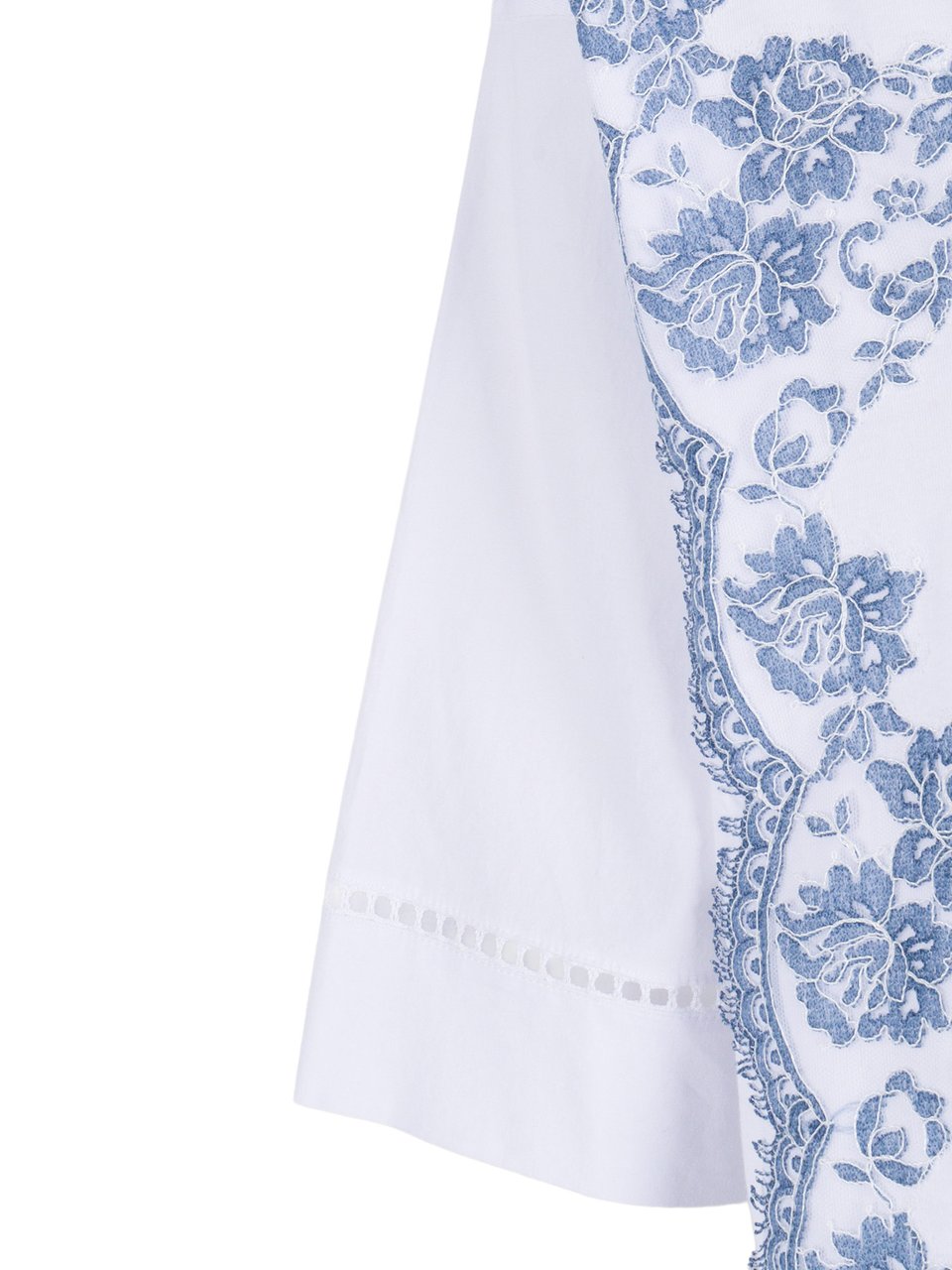 Ermanno Scervino Short Sleeve Embroidered T-Shirt Wit