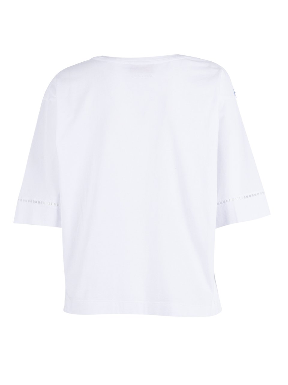 Ermanno Scervino Short Sleeve Embroidered T-Shirt Wit