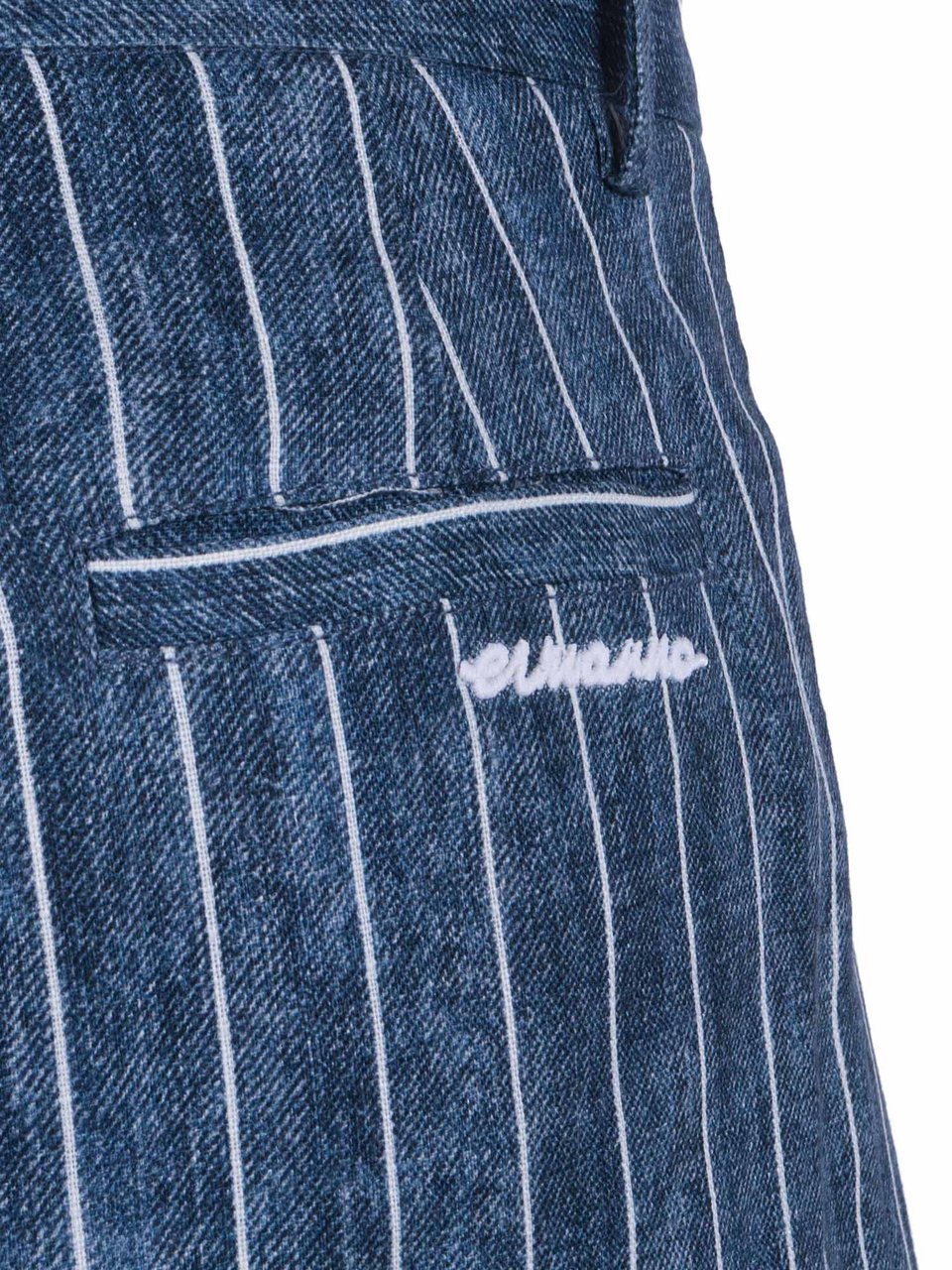 Ermanno Scervino Tailored Cropped Pinstripe Shorts Groen