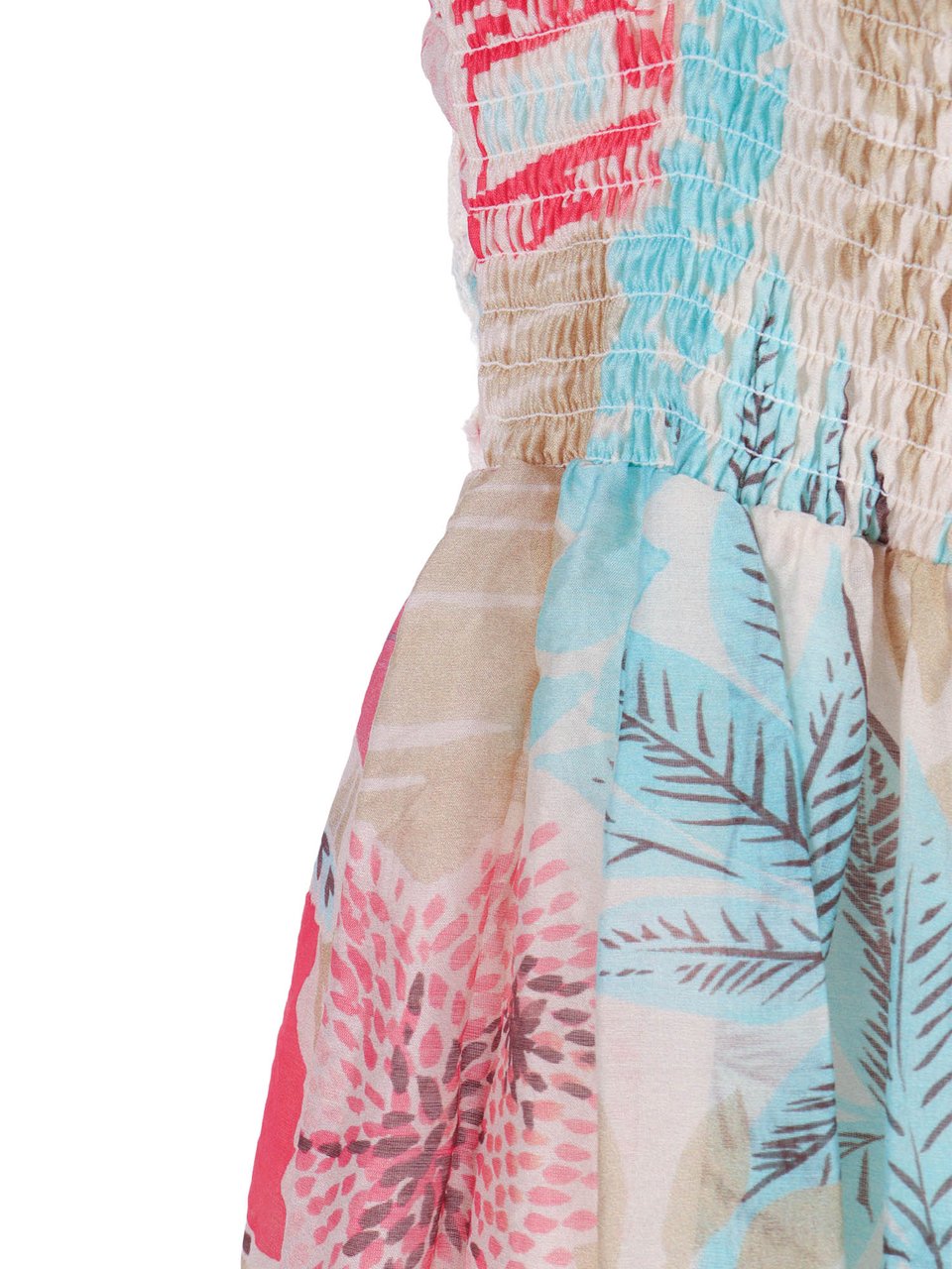 Ermanno Scervino Tiered Skirt Spaghetti Maxi Dress Roze