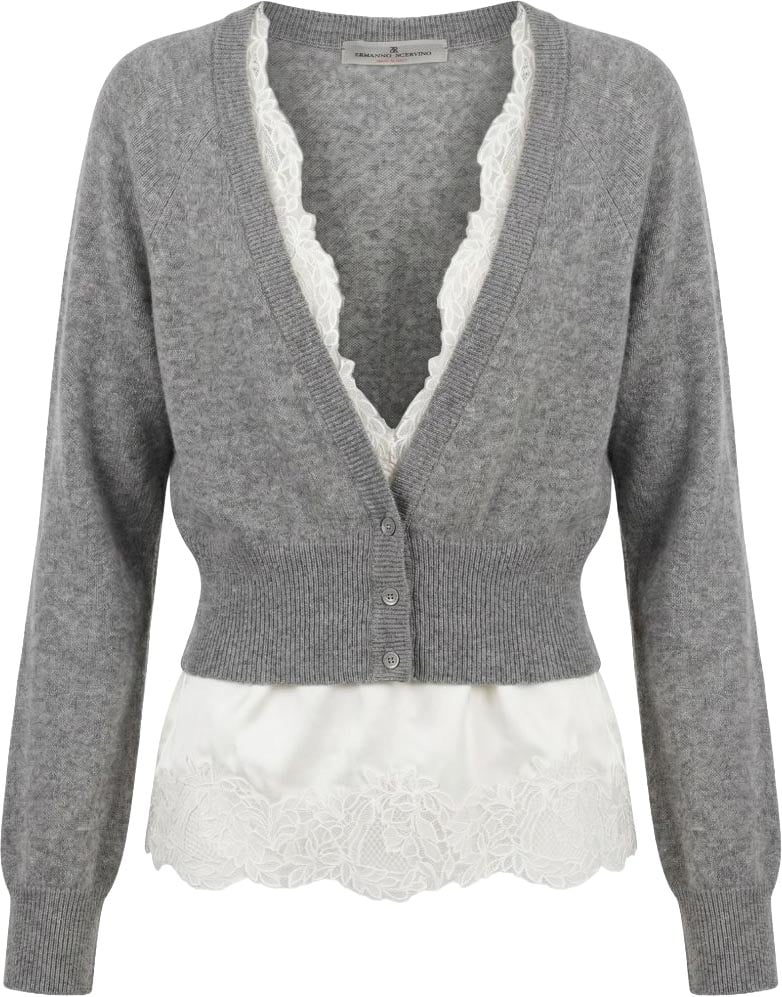 Ermanno Scervino Sweaters Grey Grijs