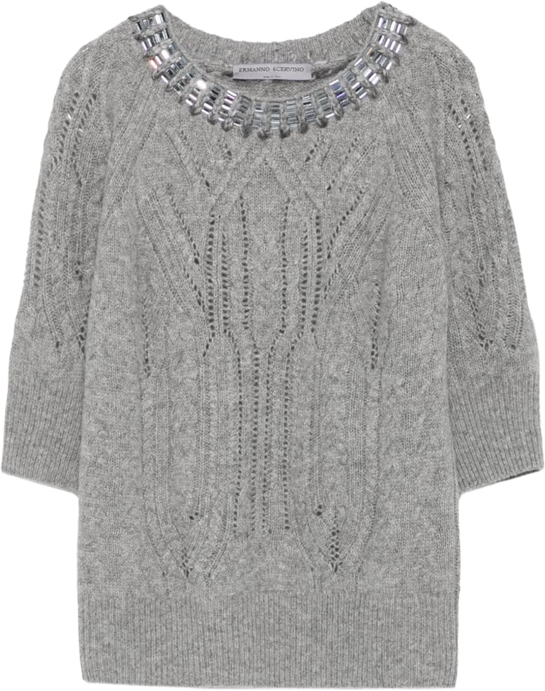 Ermanno Scervino Sweaters Grey Lichtgrijs