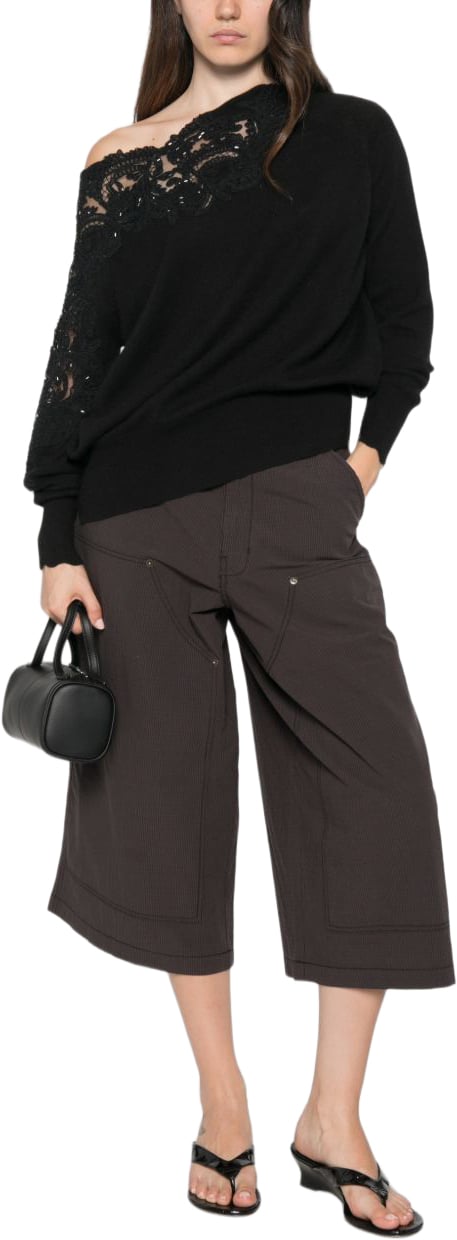 Ermanno Scervino Sweaters Black Zwart