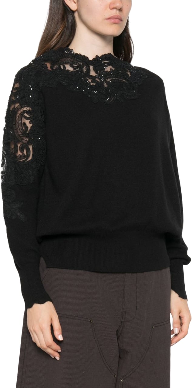 Ermanno Scervino Sweaters Black Zwart