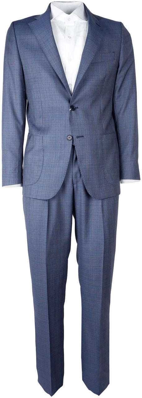 Ermenegildo Zegna Ermenegildo Zegna Fabric Suit Blue Man Blauw
