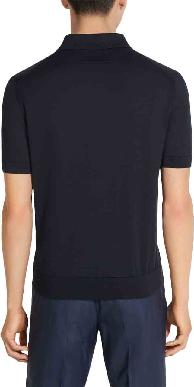Ermenegildo Zegna T-Shirts And Polos Blu Navy