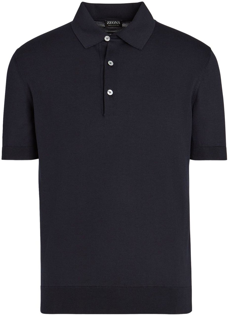 Ermenegildo Zegna T-Shirts And Polos Blu Navy