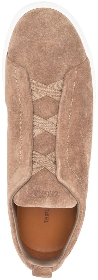 Ermenegildo Zegna Flat Shoes Beige Beige