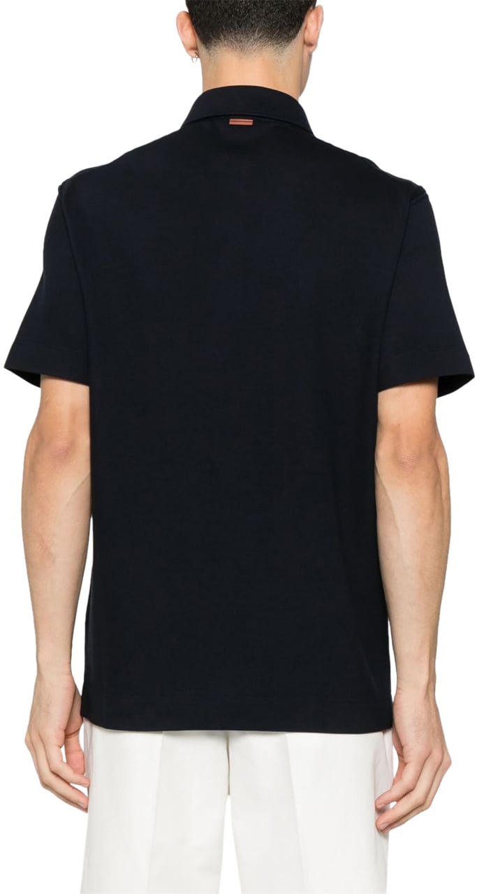 Ermenegildo Zegna T-Shirts And Polos Blue Blauw