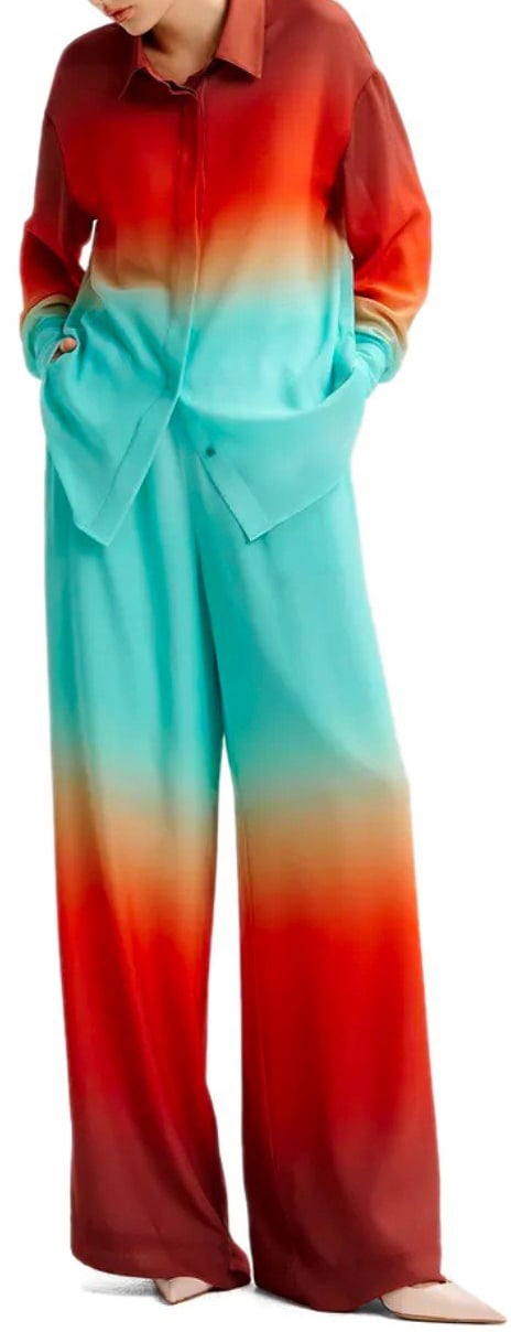 Essentiel Antwerp ESSENTIEL ANTWERP HUG TIE DYE PANTS Oranje