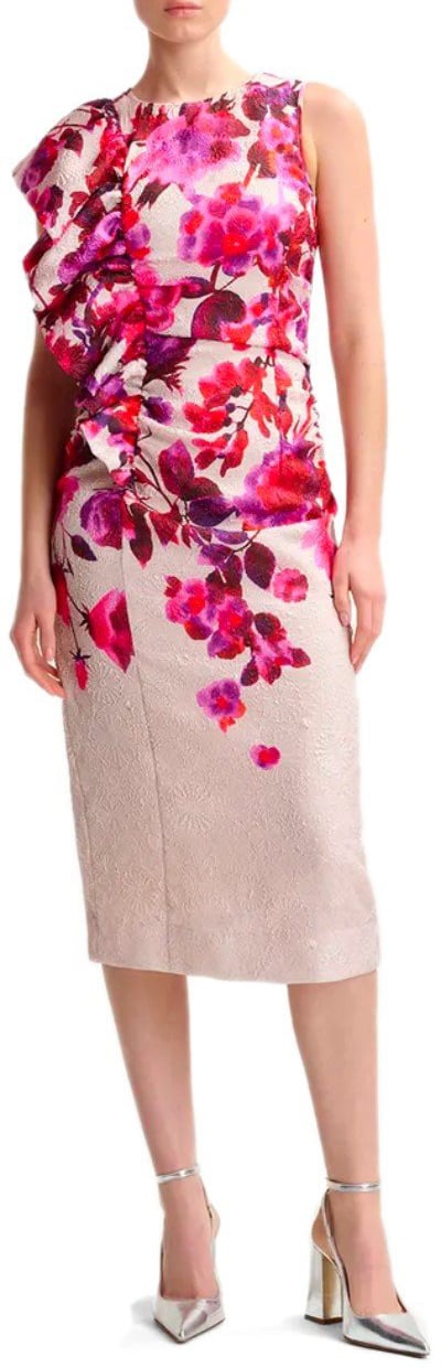 Essentiel Antwerp ESSENTIEL ANTWERP HAYLEIGH MIDI DRESS Roze