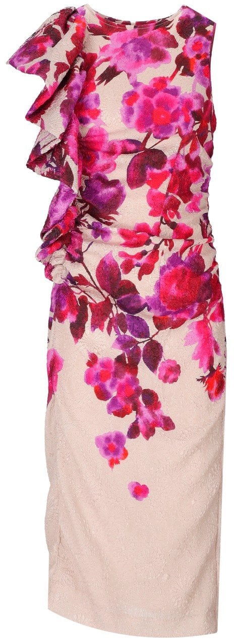 Essentiel Antwerp ESSENTIEL ANTWERP HAYLEIGH MIDI DRESS Roze