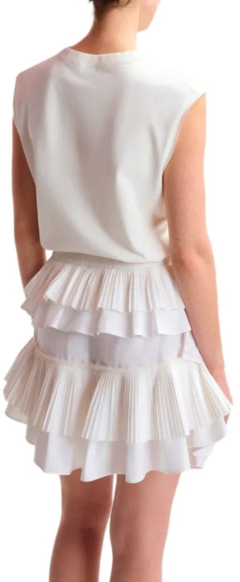 Essentiel Antwerp ESSENTIEL ANTWERP HUPAUL MINI SKIRT Wit