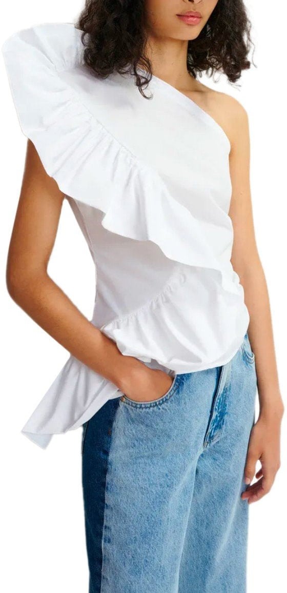 Essentiel Antwerp ESSENTIEL ANTWERP HAVEN ASYMMETRIC TOP Wit