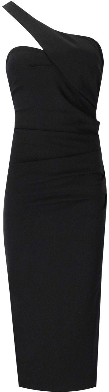 Essentiel Antwerp ESSENTIEL ANTWERP ENSUE MIDI DRESS Zwart