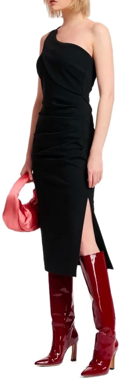 Essentiel Antwerp ESSENTIEL ANTWERP ENSUE MIDI DRESS Zwart