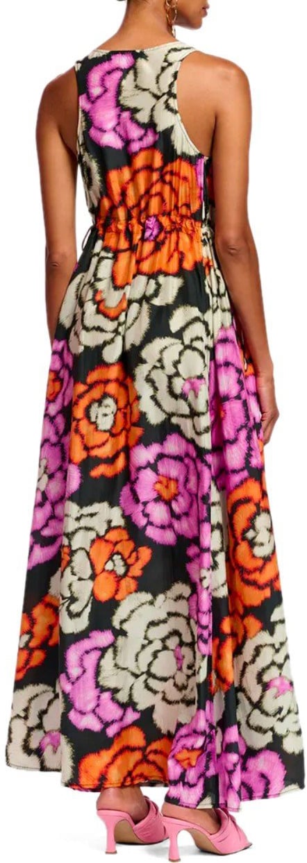 Essentiel Antwerp ESSENTIEL ANTWERP FLOWERS LONG DRESS Zwart
