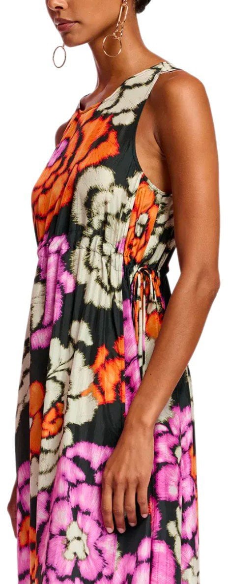 Essentiel Antwerp ESSENTIEL ANTWERP FLOWERS LONG DRESS Zwart