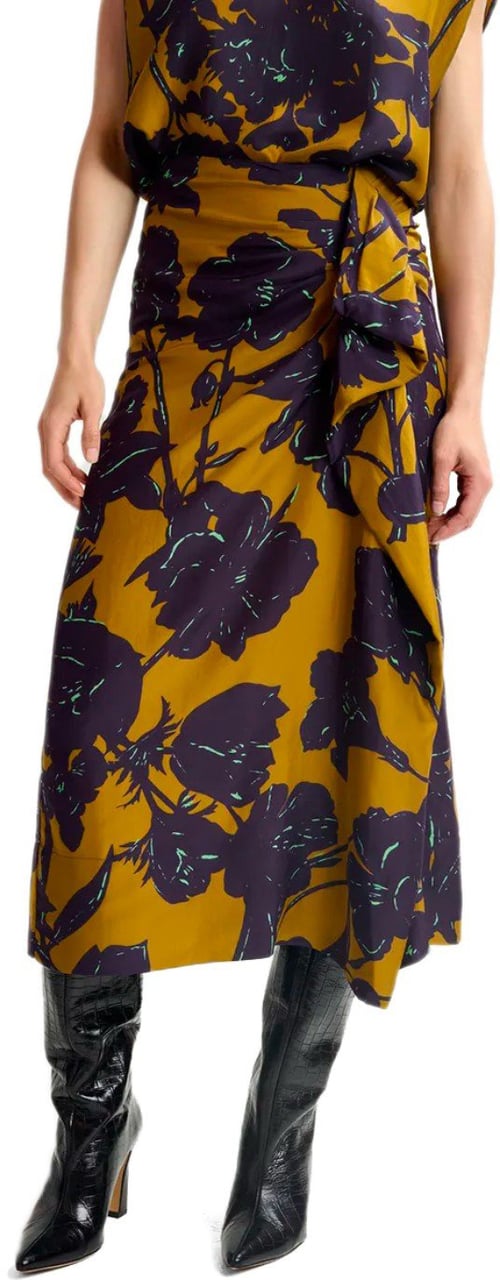 Essentiel Antwerp ESSENTIEL ANTWERP GLAVIA BRONZE SKIRT Bruin