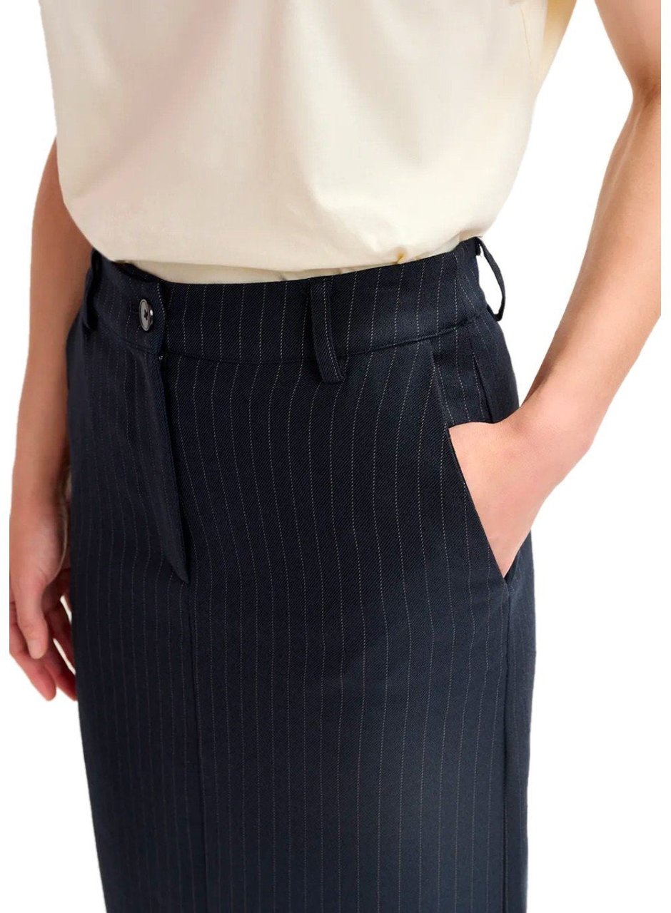 Essentiel Antwerp ESSENTIEL ANTWERP GLOSSARY NAVY MIDI SKIRT Blauw