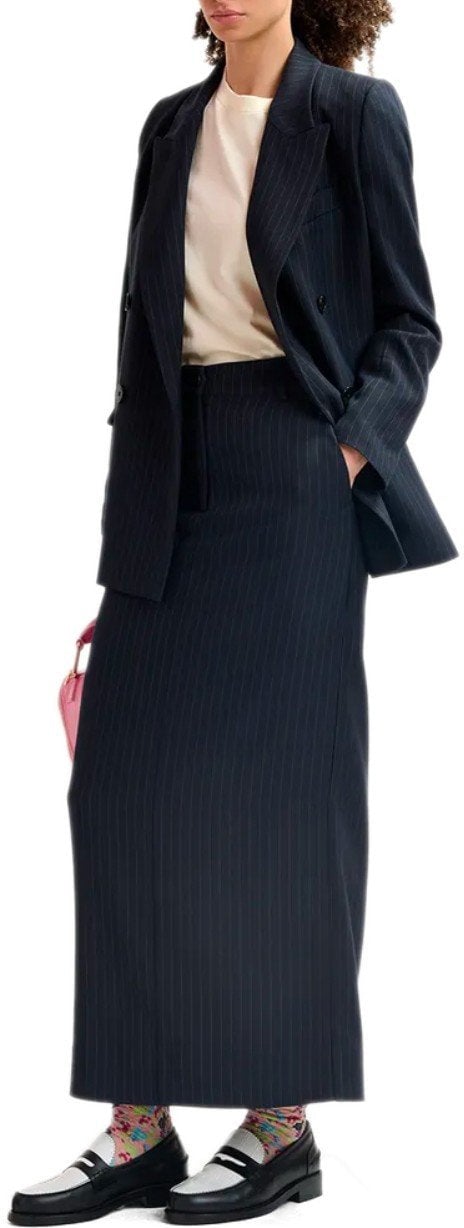 Essentiel Antwerp ESSENTIEL ANTWERP GLOSSARY NAVY MIDI SKIRT Blauw