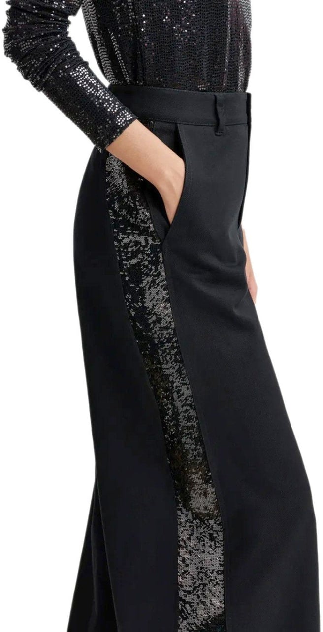 Essentiel Antwerp ESSENTIEL ANTWERP GORROR WIDE LEG PANTS Zwart
