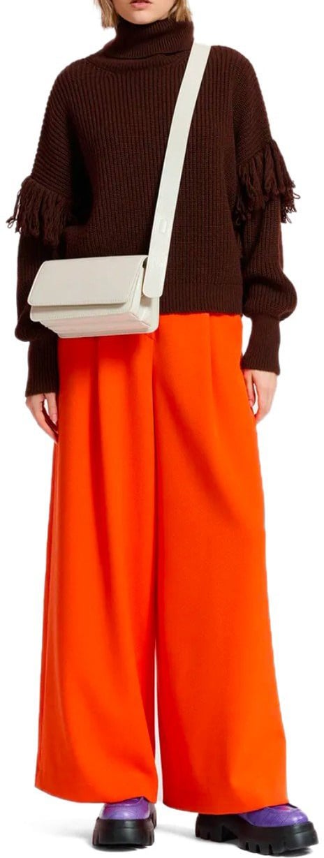 Essentiel Antwerp ESSENTIEL ANTWERP EMPLOYEE WIDE LEG PANTS Oranje