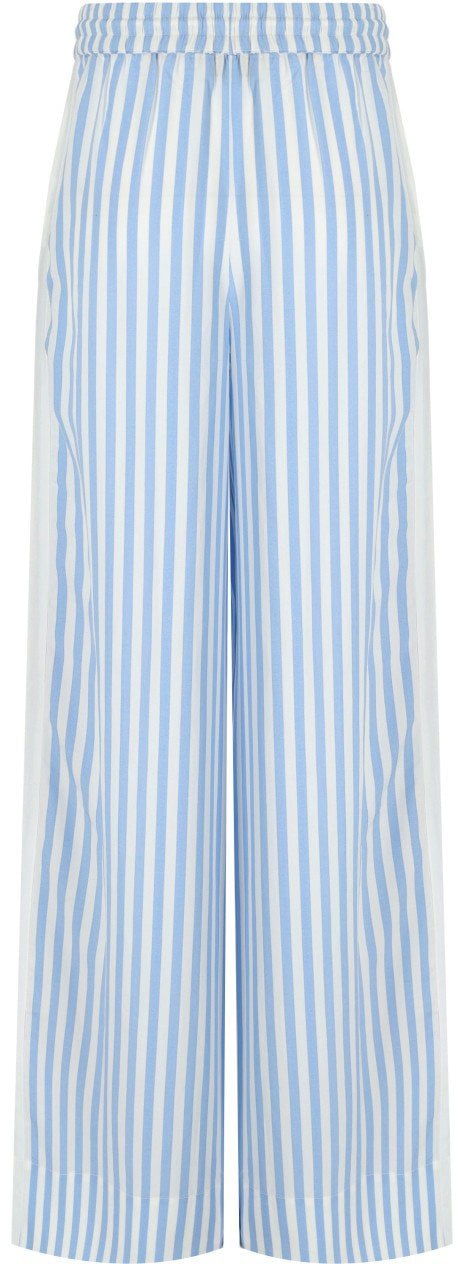 Essentiel Antwerp ESSENTIEL ANTWERP HEVON2 WHITE AND LIGHT BLUE PANTS Lichtblauw