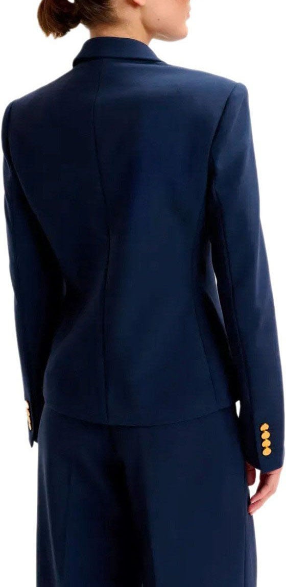 Essentiel Antwerp ESSENTIEL ANTWERP IRTHA NAVY DOUBLE-BREASTED BLAZER Blauw