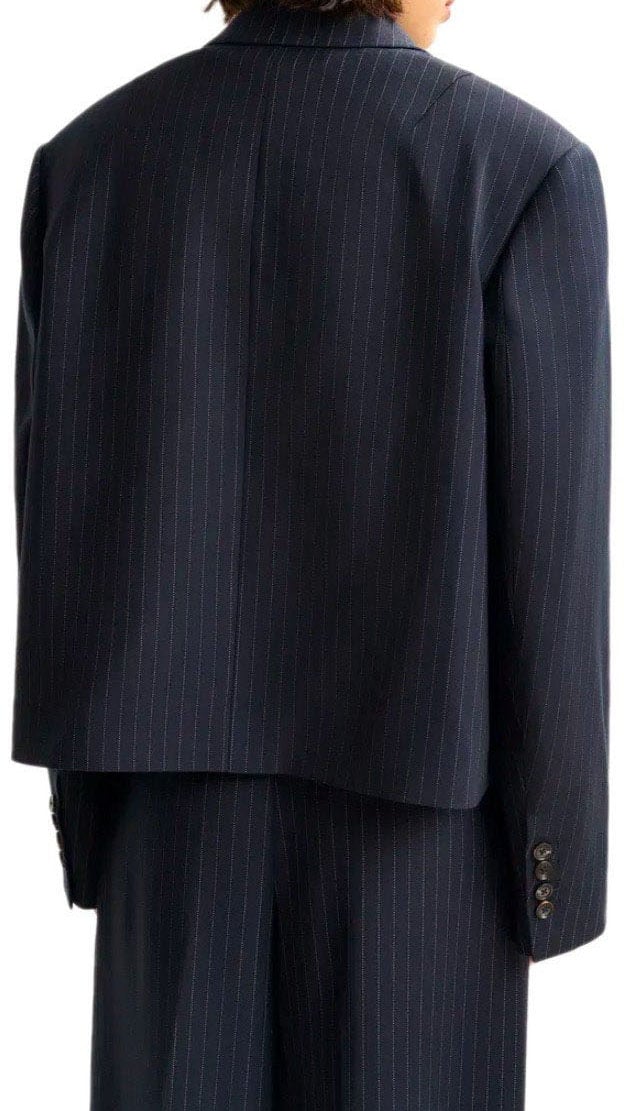 Essentiel Antwerp ESSENTIEL ANTWERP ITZLE NAVY CROPPED BLAZER Blauw