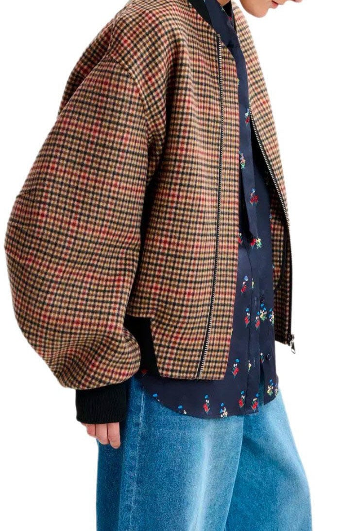 Essentiel Antwerp ESSENTIEL ANTWERPITI BROWN BOMBER JACKET Divers