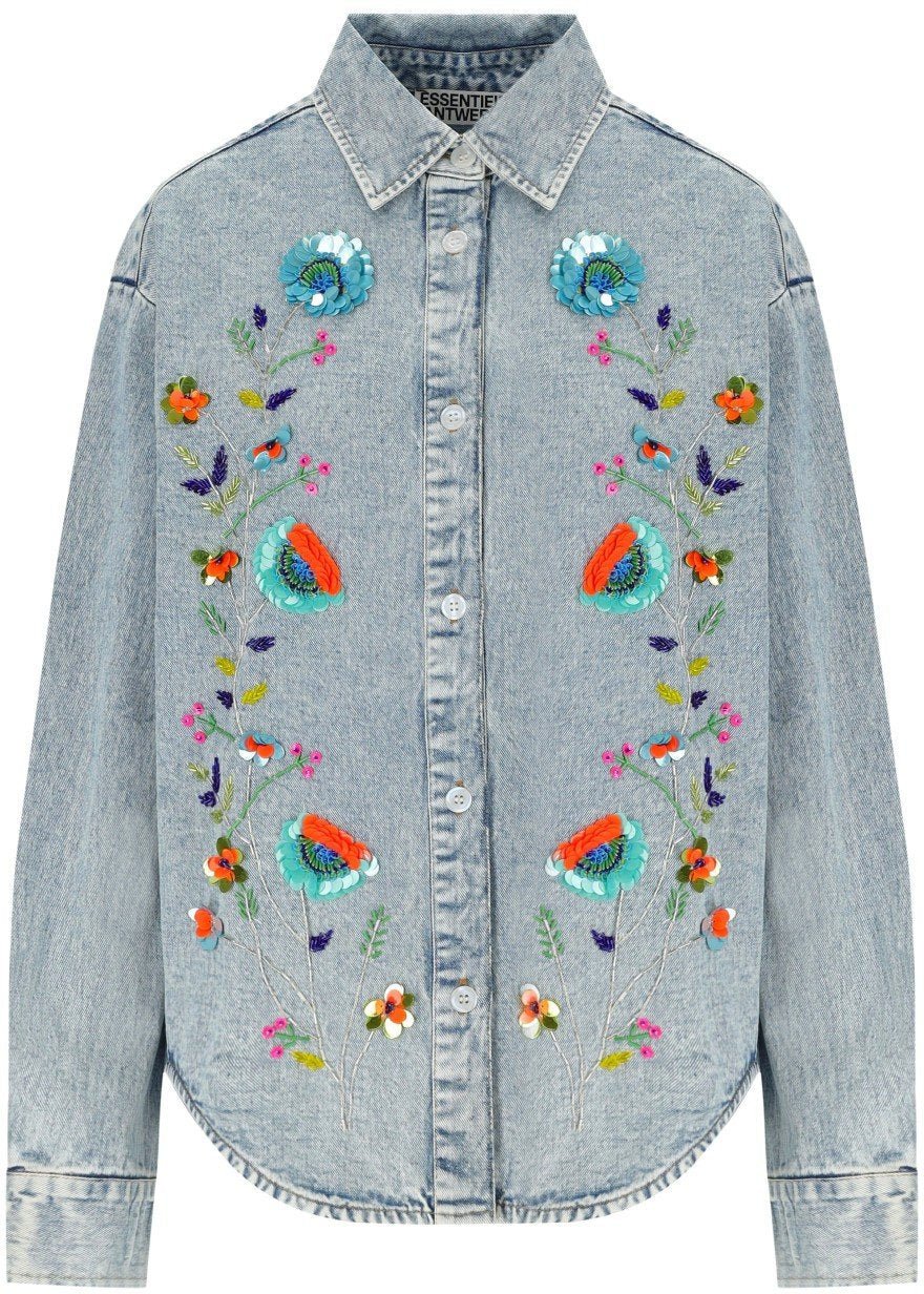 Essentiel Antwerp ESSENTIEL ANTWERP ICKSONVILLE DENIM SHIRT Lichtblauw