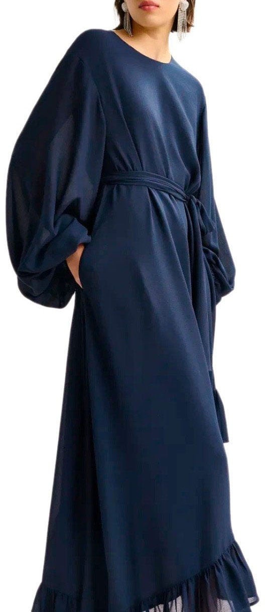 Essentiel Antwerp ESSENTIEL ANTWERP IFLOWER NAVY DRESS Blauw