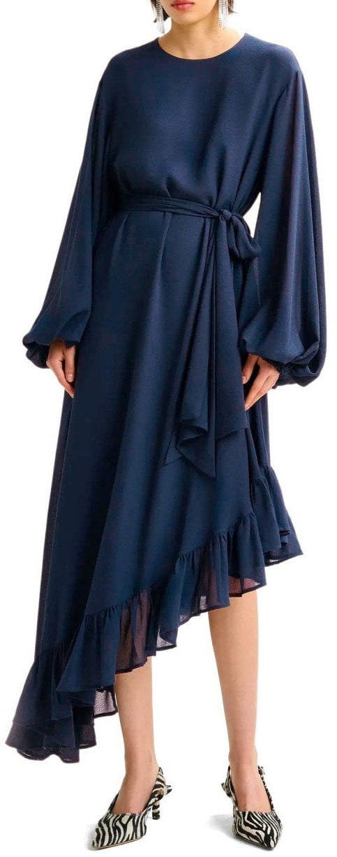 Essentiel Antwerp ESSENTIEL ANTWERP IFLOWER NAVY DRESS Blauw