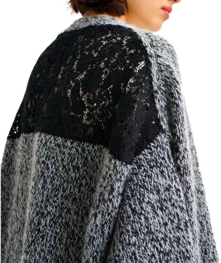 Essentiel Antwerp ESSENTIEL ANTWERP INLACE BLACK CARDIGAN Divers