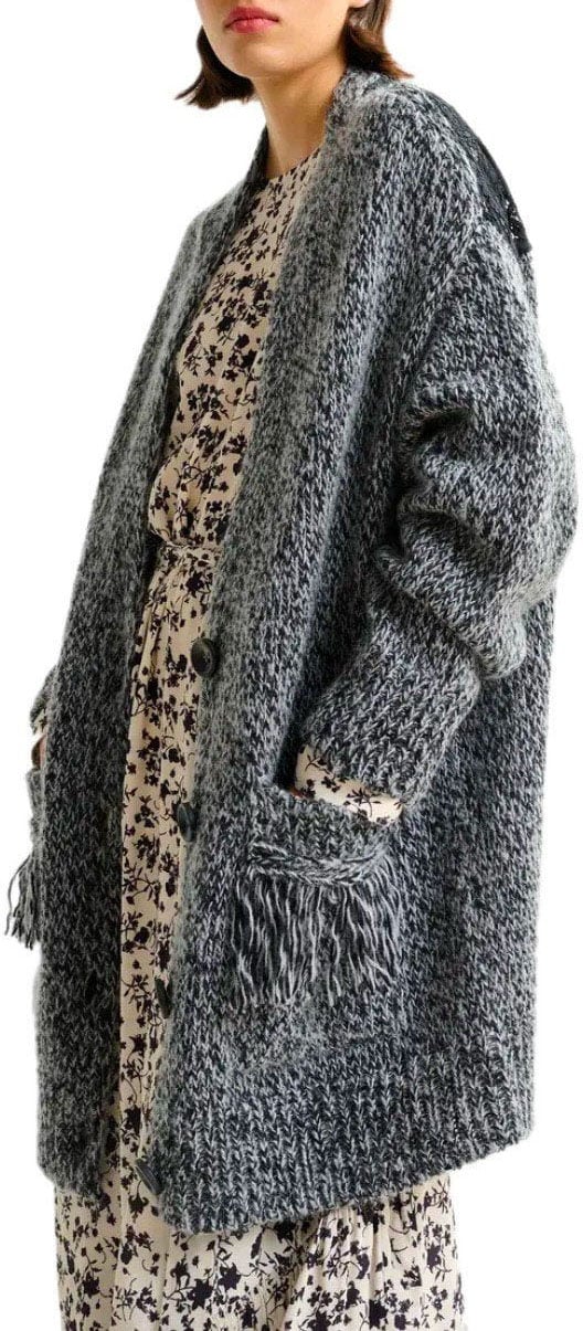Essentiel Antwerp ESSENTIEL ANTWERP INLACE BLACK CARDIGAN Divers