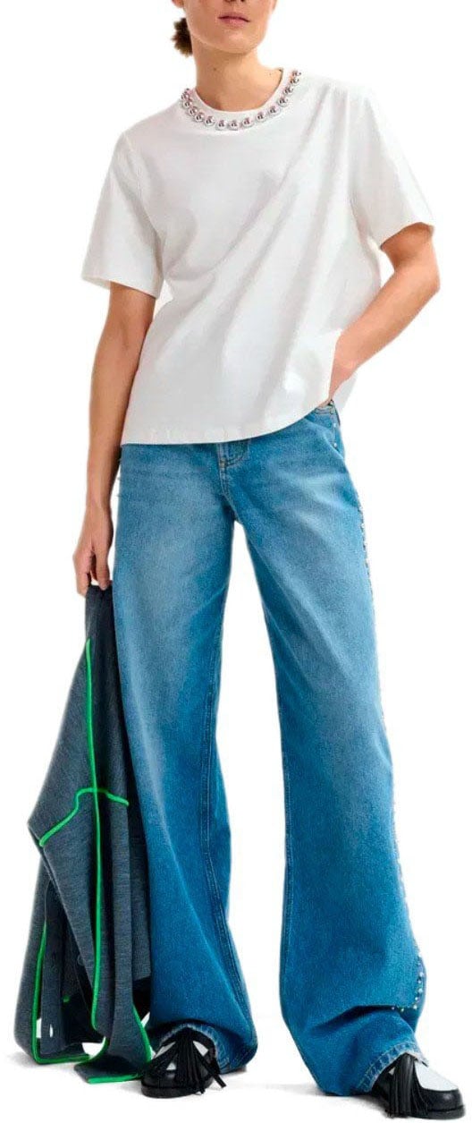 Essentiel Antwerp ESSENTIEL ANTWERP INTENSO IVORY T-SHIRT Wit