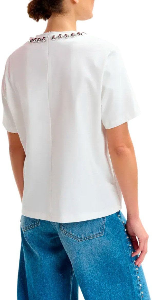 Essentiel Antwerp ESSENTIEL ANTWERP INTENSO IVORY T-SHIRT Wit