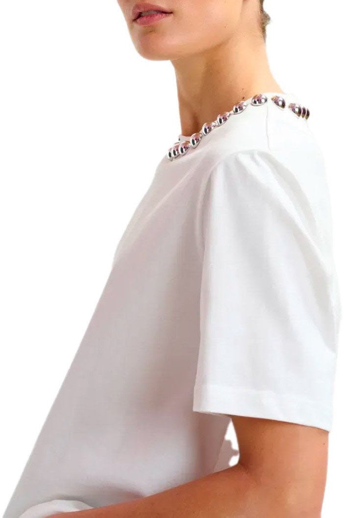 Essentiel Antwerp ESSENTIEL ANTWERP INTENSO IVORY T-SHIRT Wit