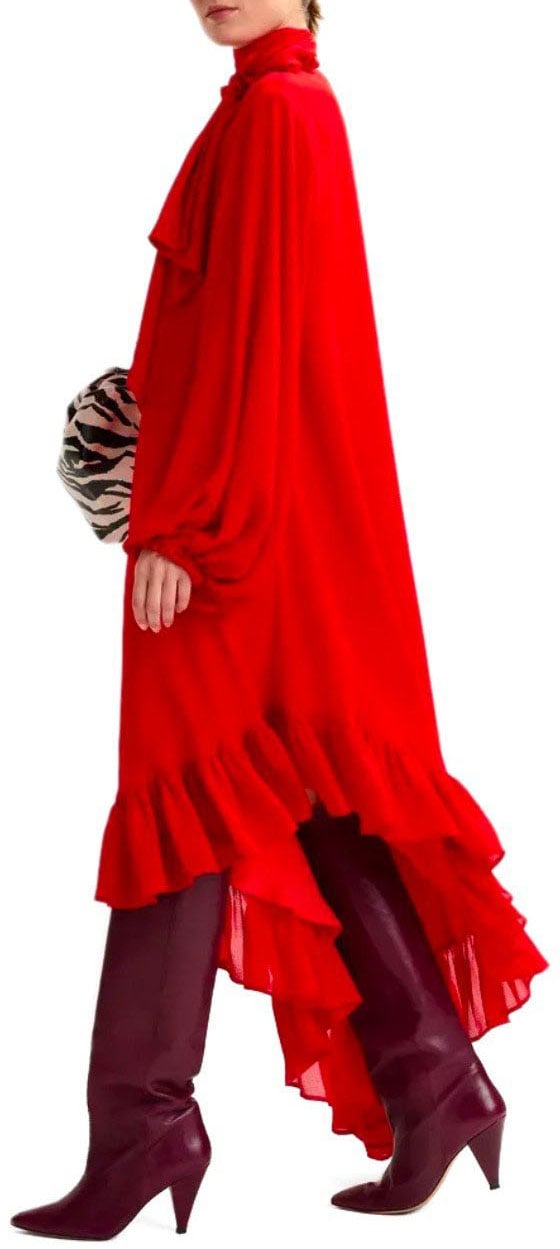 Essentiel Antwerp ESSENTIEL ANTWERP IFLOWER DRESS Rood