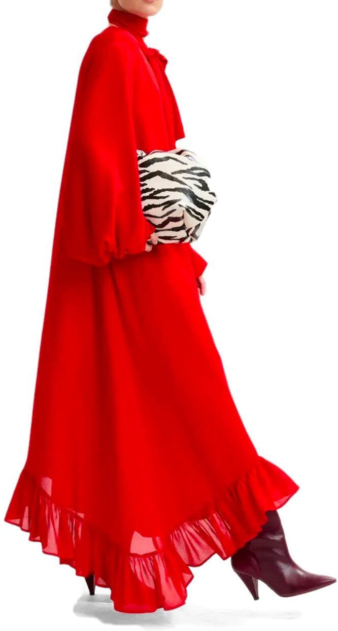 Essentiel Antwerp ESSENTIEL ANTWERP IFLOWER DRESS Rood