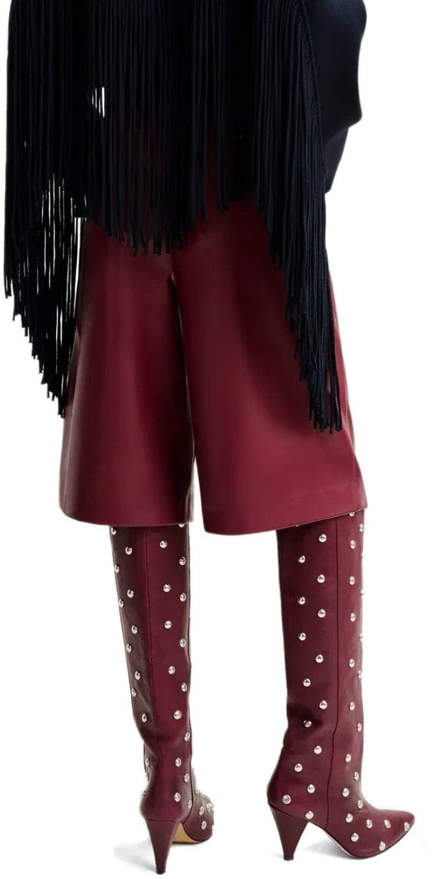 Essentiel Antwerp ESSENTIEL ANTWERP ITOP BURGUNDY BERMUDA SHORTS Rood