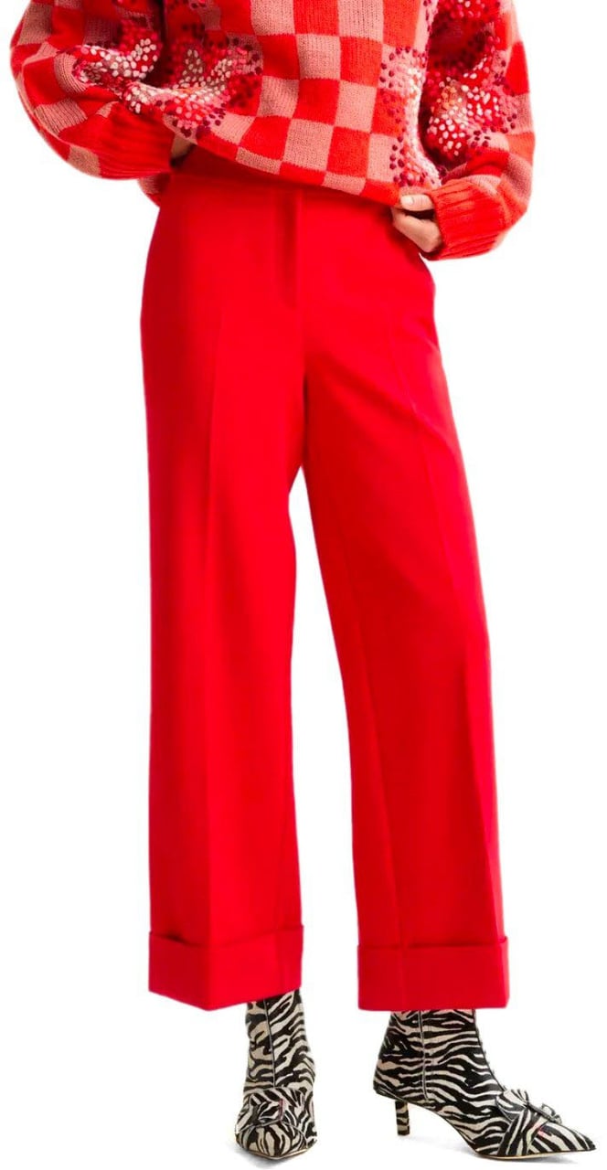 Essentiel Antwerp ESSENTIEL ANTWERP IMO CROPPED PANTS Rood
