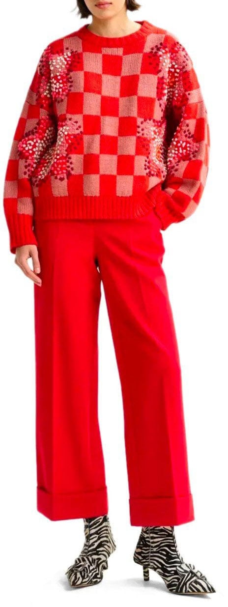 Essentiel Antwerp ESSENTIEL ANTWERP IMO CROPPED PANTS Rood